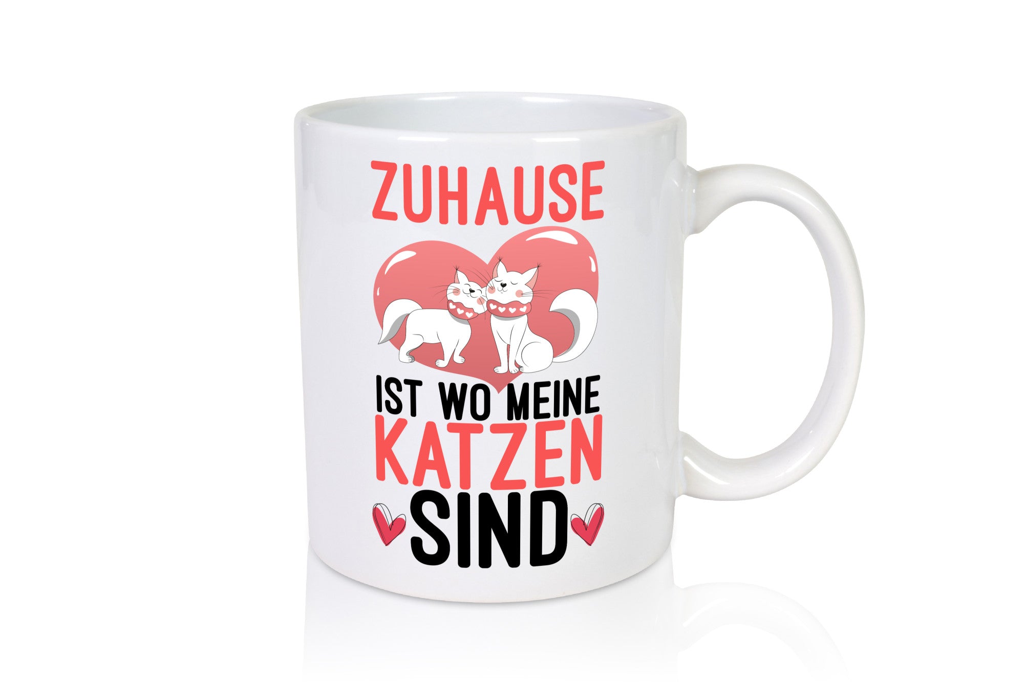 Zuhause ist wo meine Katzen sind | Katzenliebhaber Comic Geschenkidee