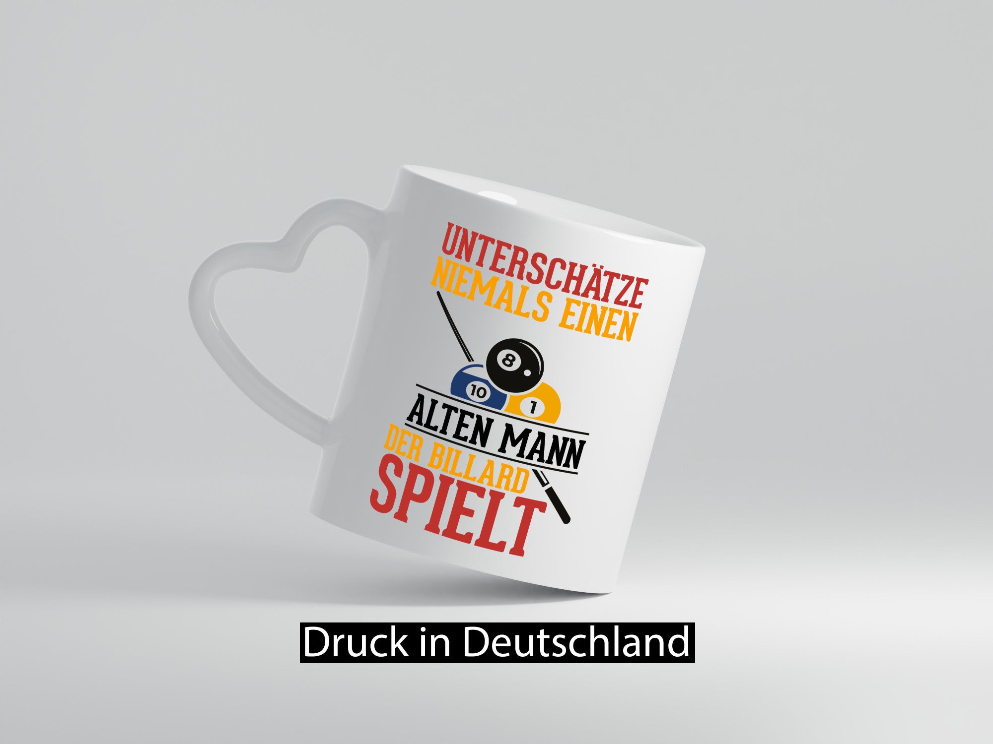 Billardspieler | Alter Mann Fähigkeiten Billardkugeln Geschenkidee Humor Tasse