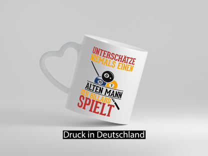 Billardspieler | Alter Mann Fähigkeiten Billardkugeln Geschenkidee Humor Tasse