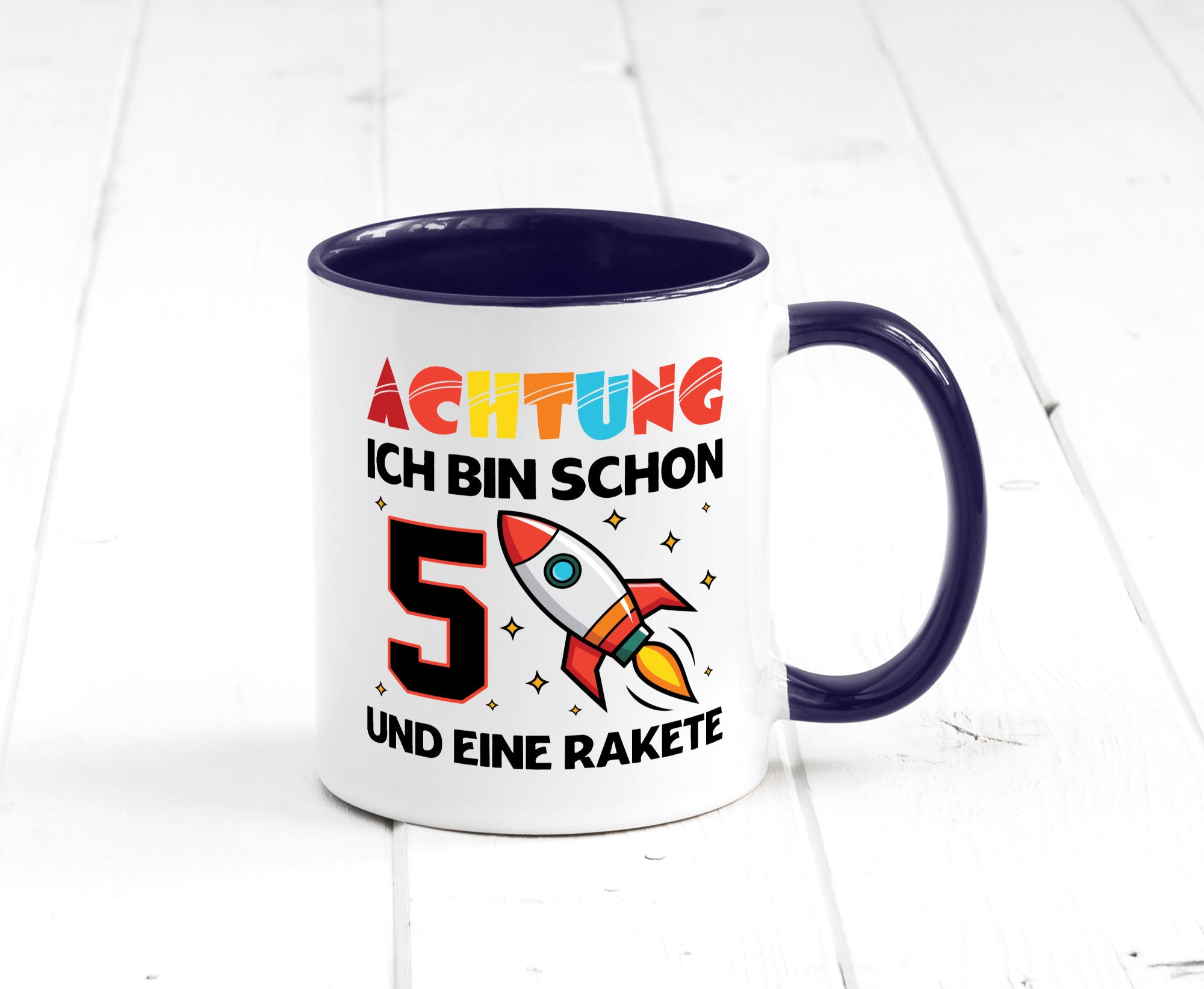 5. Geburtstag | Rakete Weltraum 5 Jahre Galaxy lustig Geschenkidee Geschenk