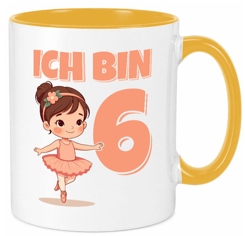 6 Geburtstag | Jahre Ballerina Mädchen Ballet lustig Geschenkidee Geschenk Tasse