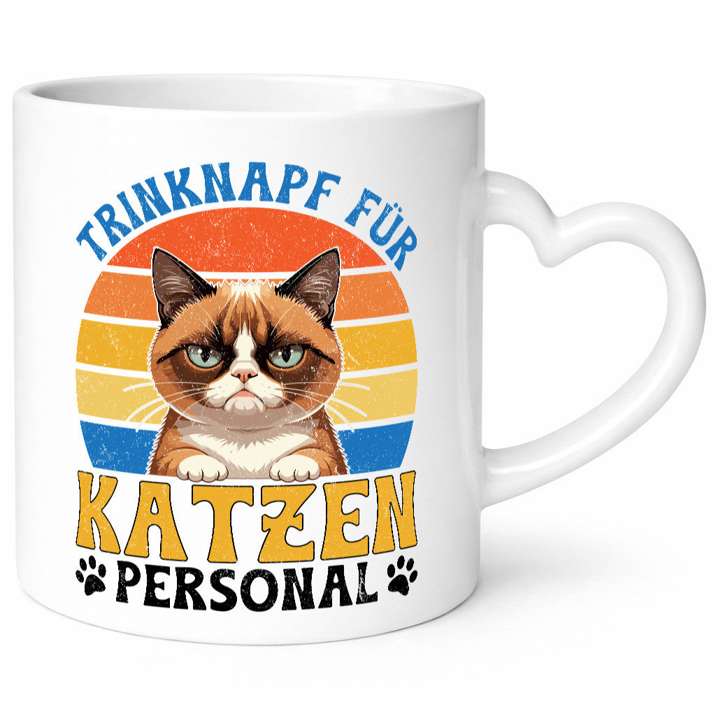 Katzen Personal | Katzenbesitzer Tasse Katze Humor vl6 Geschenkidee