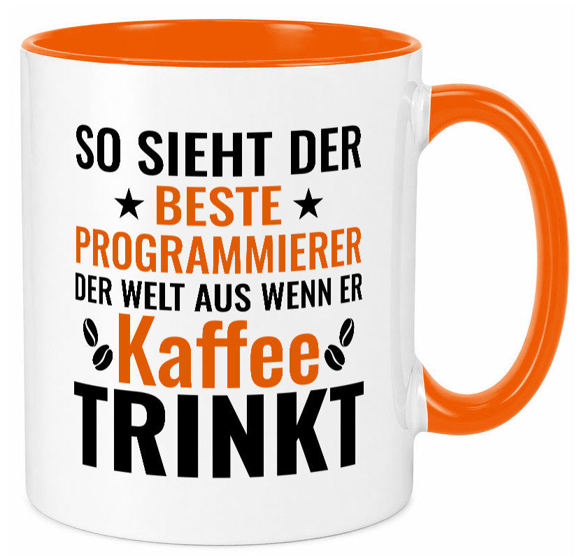 Kaffee trinkt: Programmierer | Software Entwickler Geschenkidee Humor Tasse