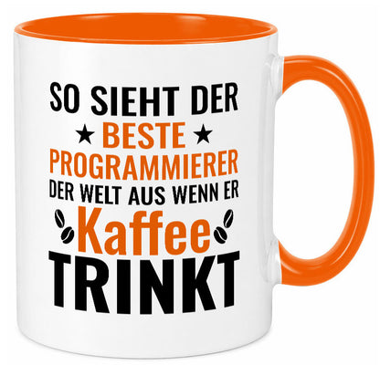 Kaffee trinkt: Programmierer | Software Entwickler Geschenkidee Humor Tasse