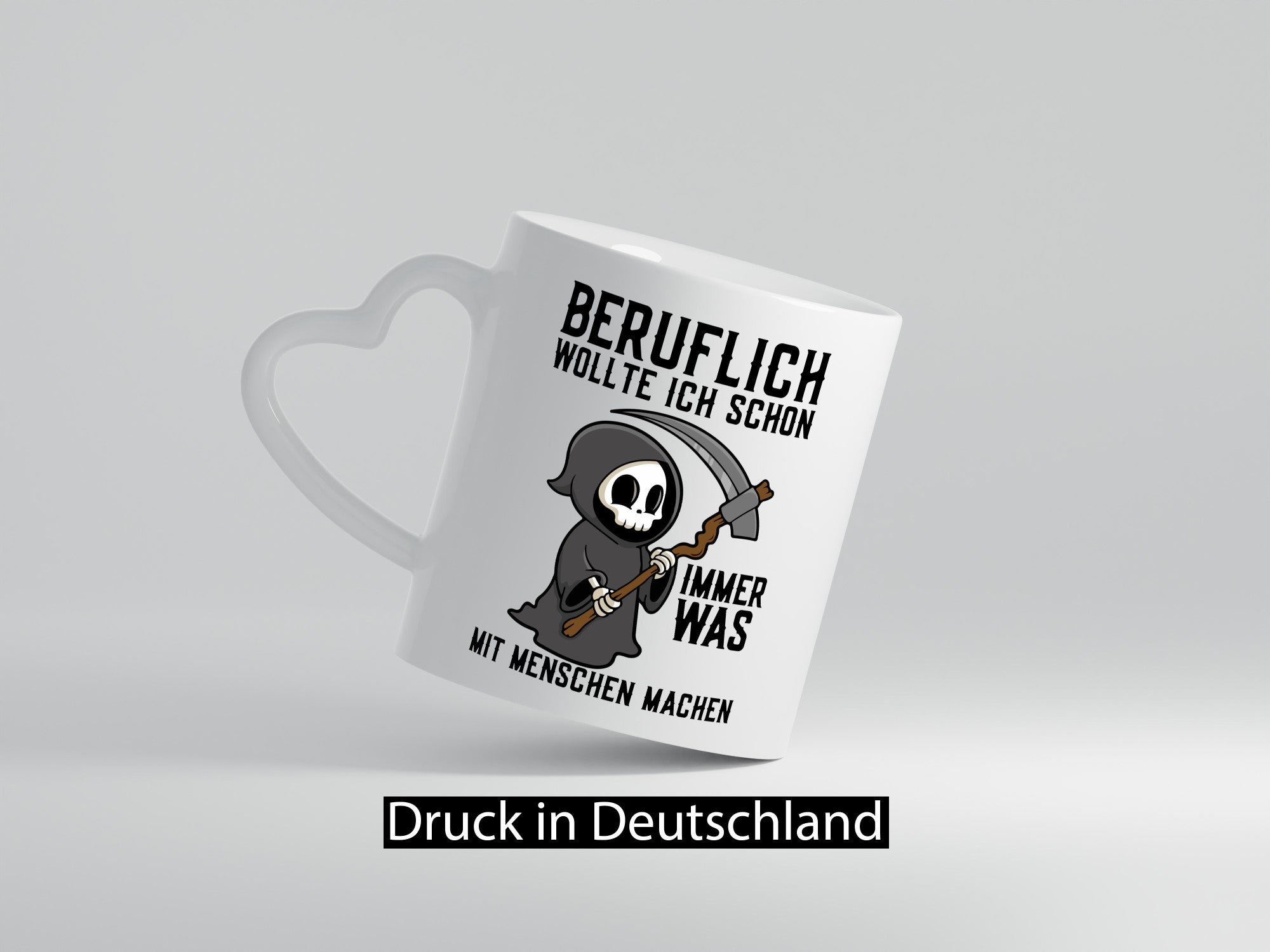 Beruflich was mit Menschen | Sense Sarkasmus Sensenmann v2 Geschenkidee Arbeit