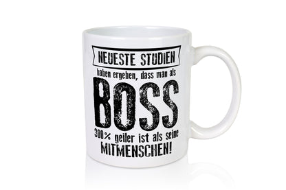 Neuste Studien: Boss | Führungskraft Vorgesetzter lustiger Spruch Geschenk