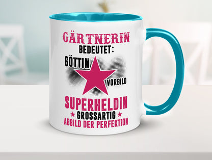Bedeutung von Gärtnerin | Gartenbau lustiger Spruch Geschenk Humor Geschenkidee Tasse