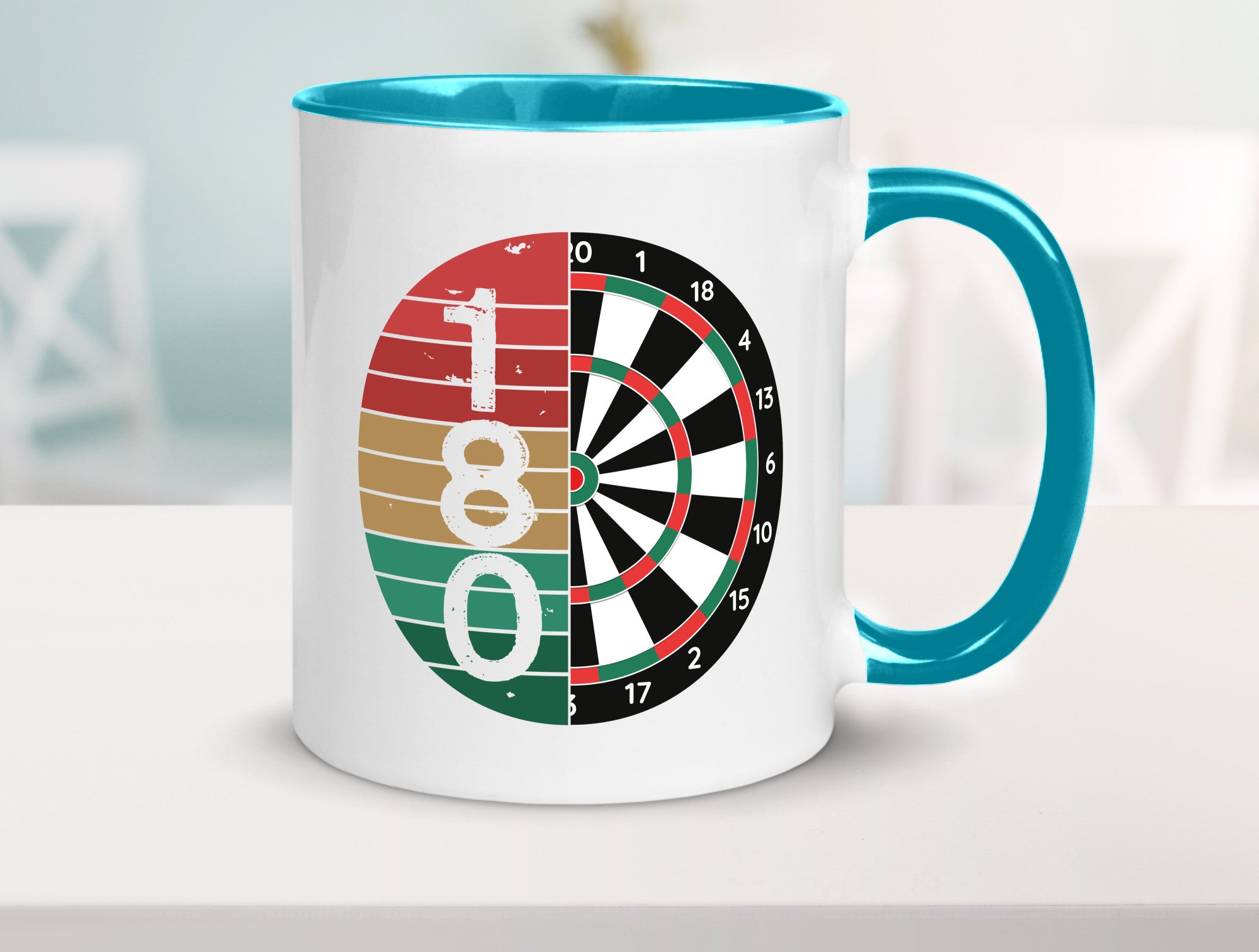 Dartsboard | Retro Dartspieler Kollege Freunde Geschenkidee Arbeit Kollegen