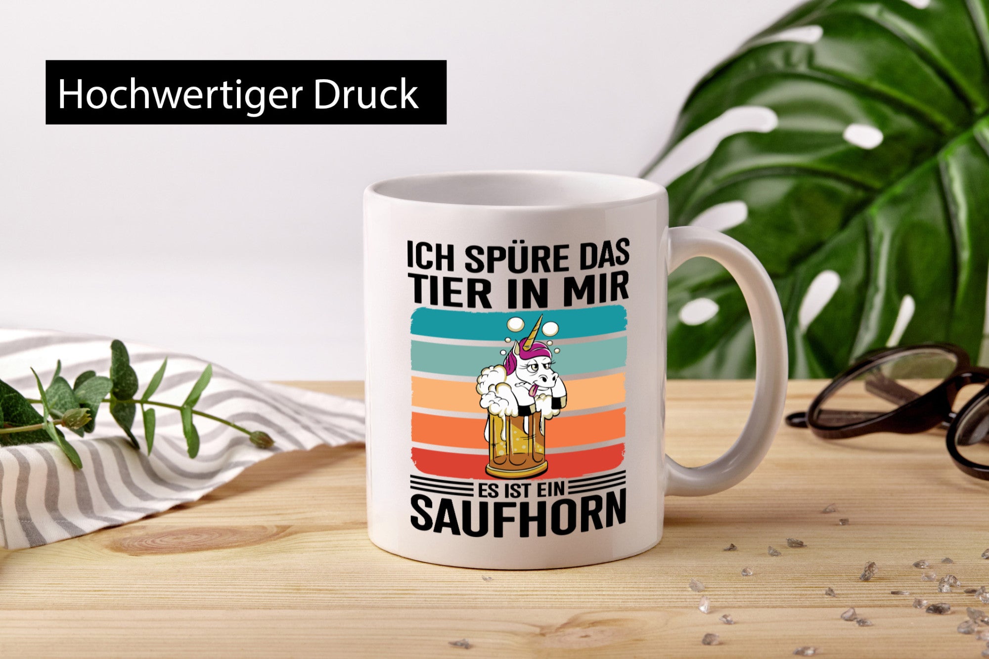 Ich spüre das Tier in mir es ist ein Saufhorn | Einhorn Humor Tierliebhaber