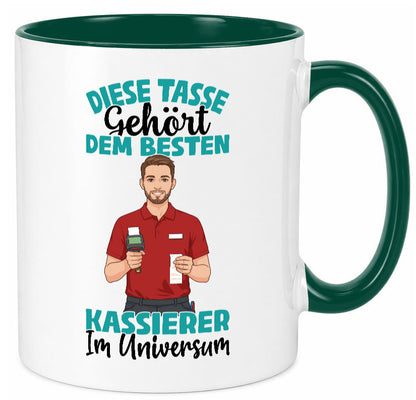 Im Universum: Kassierer Geschenk Humor Geschenkidee lustiger Spruch Tasse