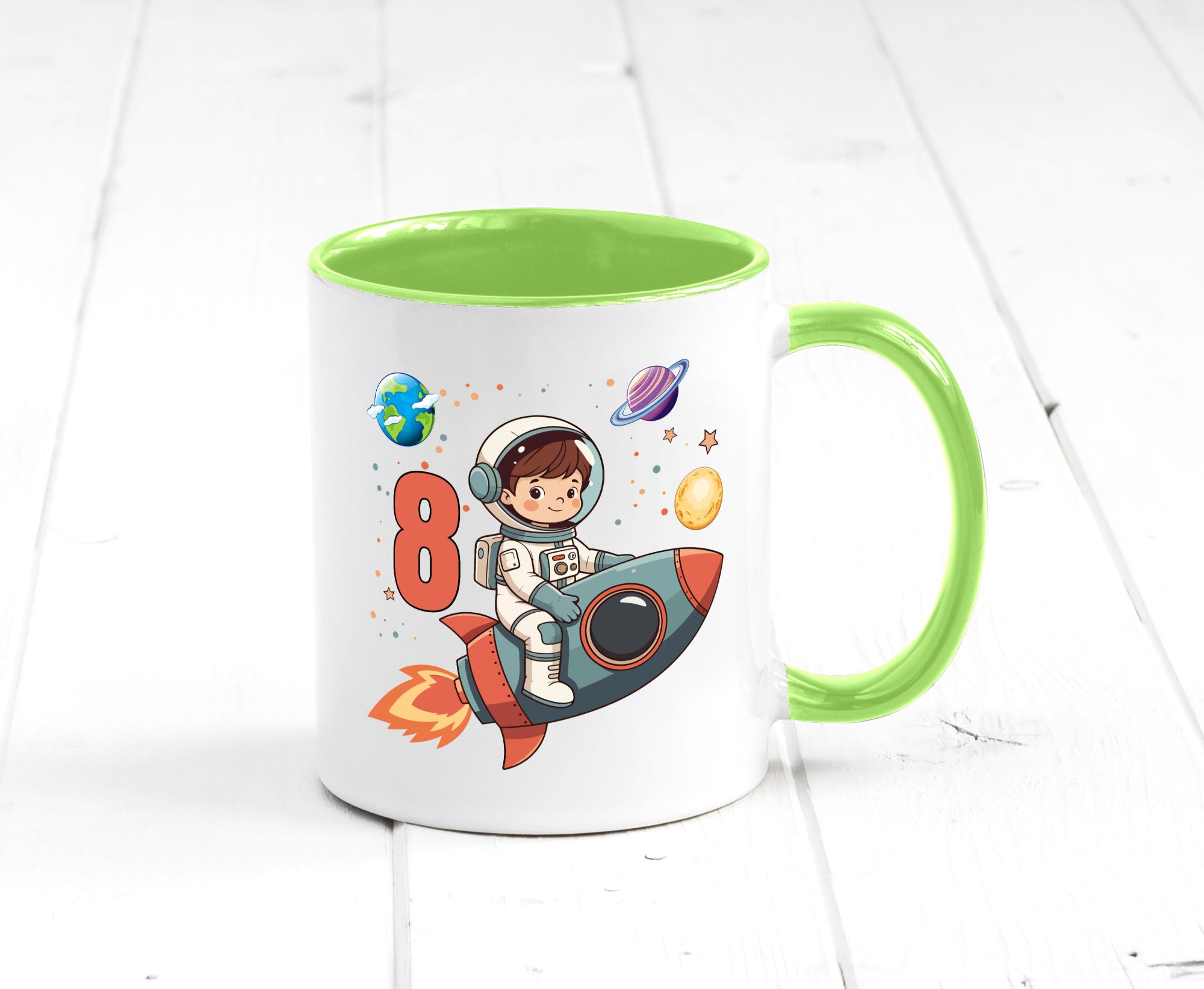 8. Geburtstag | 8 Jahre Astronaut Weltraum Humor Geschenkidee Tasse