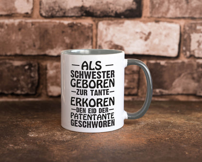 Eid der Patentante | Tante Tasse Schwester Humor lustig Geschenkidee Geschenk
