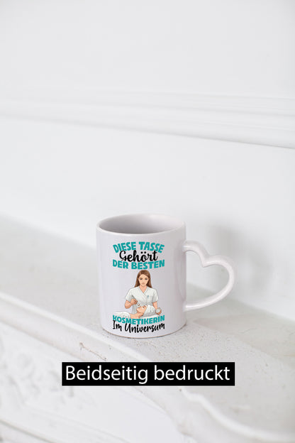 Im Universum: Kosmetikerin | Kosmetik Stylistin Humor Geschenkidee Tasse