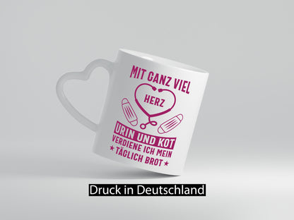 Herz, Urin, Kot, damit verdien ich mein Brot | Stethoskop Geschenk Humor