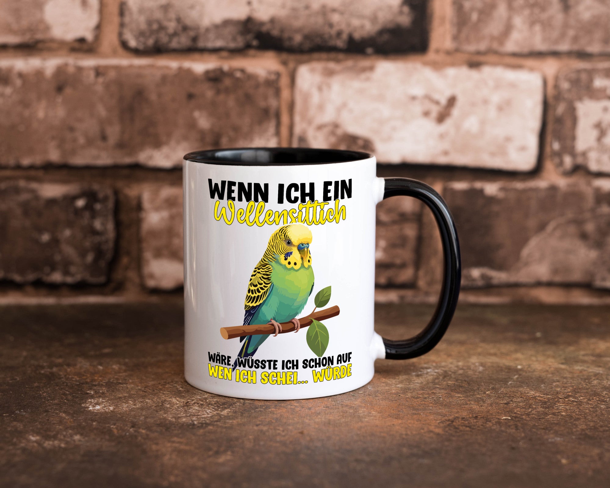 Wellensittich | Vogelbesitzer Humor Geschenkidee Tasse