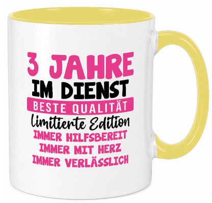 3 Jahre im Dienst | Jubiläum Arbeit v10 lustiger Spruch Geschenk Kollegen Büro