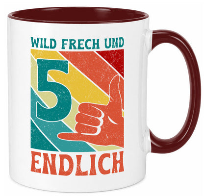 5. Geburtstag | 5 Jahre Wild und Frech Geschenk Geschenkidee lustiger Spruch