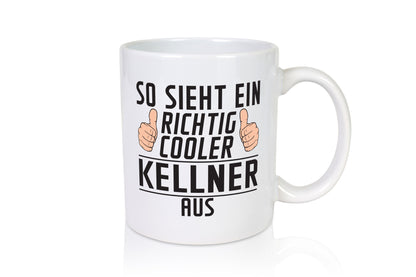 Richtig Cooler Kellner | kellnern Bedienung lustig Humor Geschenkidee Geschenk