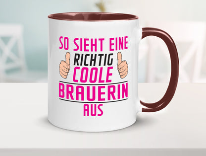 Richtig Coole Brauerin | Bier Brauerei Geschenk Humor Geschenkidee lustiger