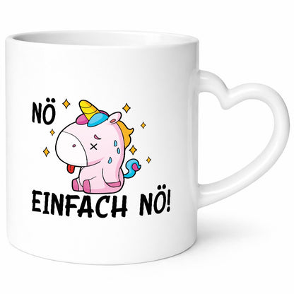 Nö einfach nö! | Einhorn Stures Humor Geschenkidee Tasse