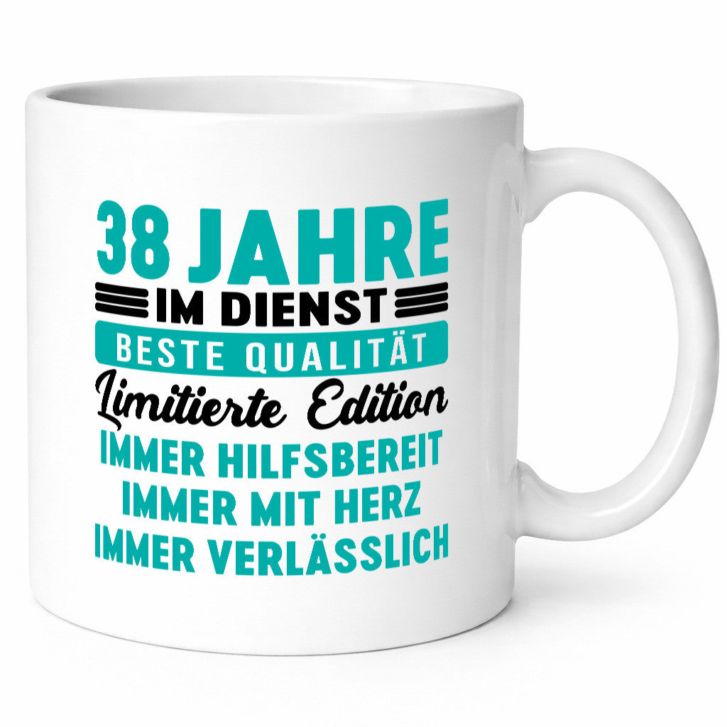38 Jahre im Dienst | Jubiläum Arbeit v5 Geschenk Kollegen Büro lustiger Spruch