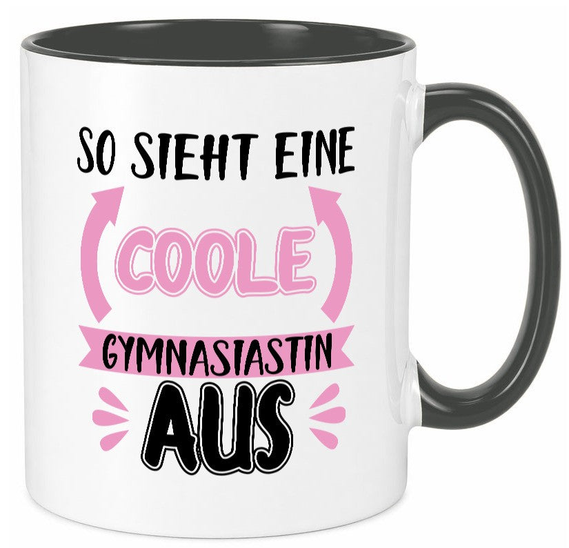 Coole Gymnasiastin | Mädchen Tasse Schülerin lustig Humor Geschenkidee Geschenk