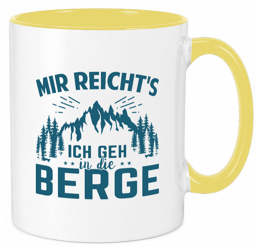 Ich geh in die Berge | Bäume lustig Humor Geschenkidee Geschenk Tasse