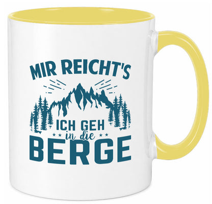 Ich geh in die Berge | Bäume lustig Humor Geschenkidee Geschenk Tasse