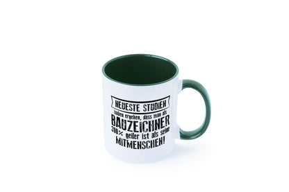 Neuste Studien: Bauzeichner | Zeichner Humor Geschenkidee Tasse