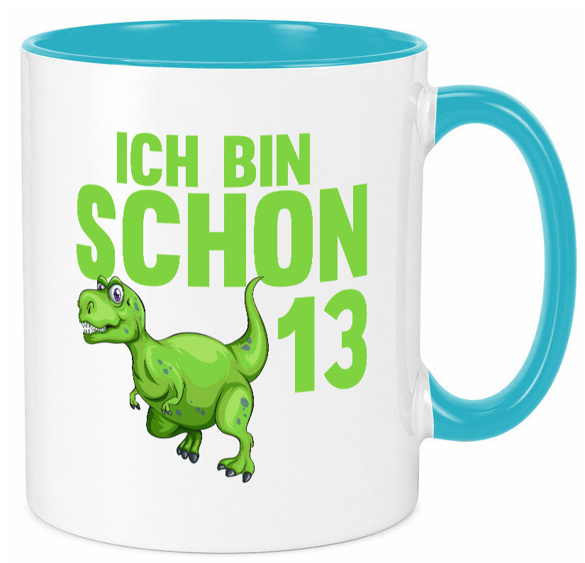 13. Geburtstag | 13 Jahre Dino Dinosaurier Humor Geschenkidee Tasse