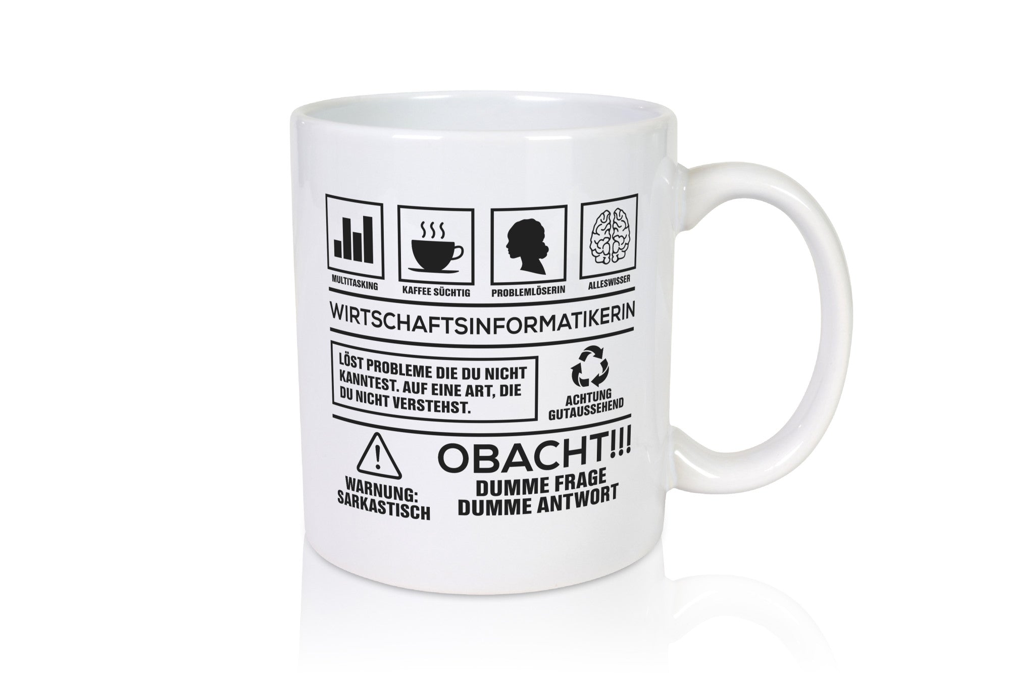 Achtung Probleme Wirtschaftsinformatikerin | Wirtschaft Geschenk Humor