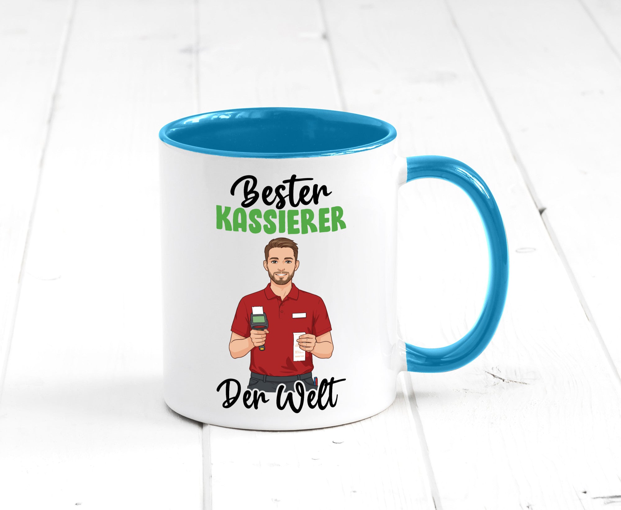 Bester Kassierer v2 Geschenkidee Humor Tasse