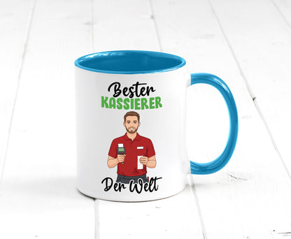 Bester Kassierer v2 Geschenkidee Humor Tasse