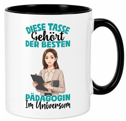 Im Universum: Pädagogin | Pädagogik lustig Humor Geschenkidee Geschenk Tasse