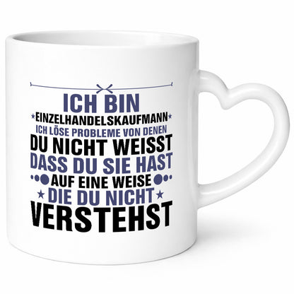 Löse Probleme: Einzelhandelskaufmann | Einzelhandel v2 Humor Geschenkidee Tasse