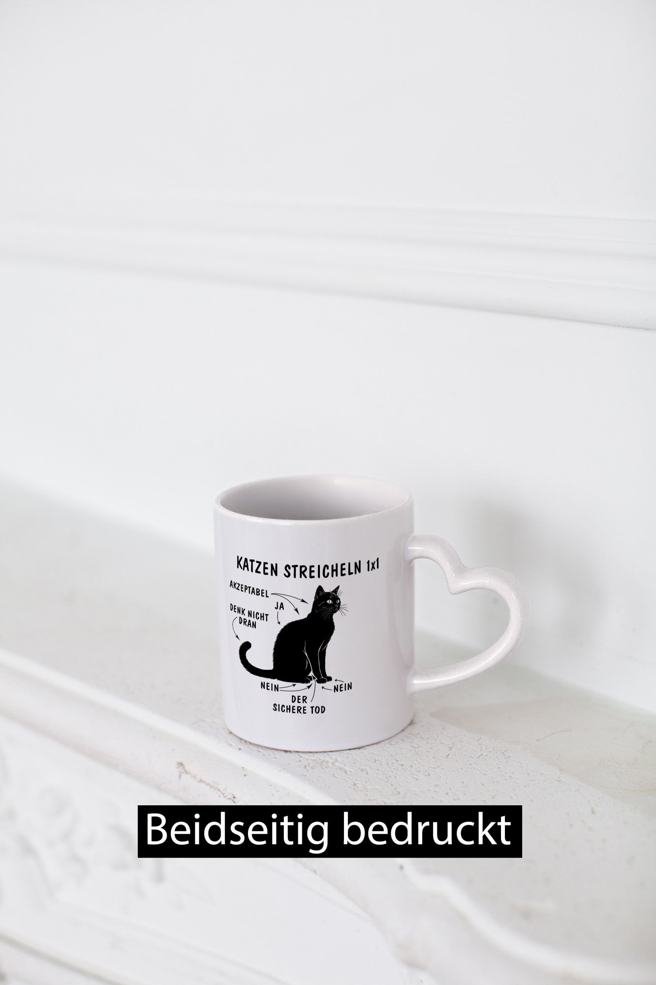 Katzen Streicheln | 1x1 Katze Humor Tierliebhaber Geschenkidee Tasse