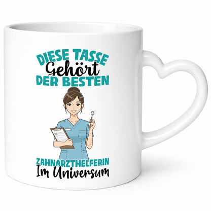 Im Universum: Zahnarzthelferin | Zahnmedizin Humor Geschenkidee Tasse