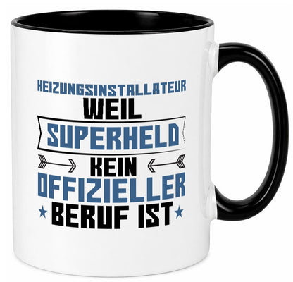 Superheld Heizungsinstallateur | Hotel lustig Humor Geschenkidee Geschenk Tasse