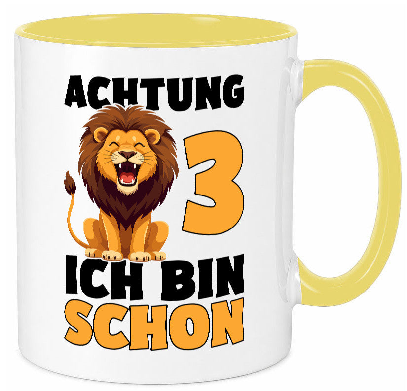 3. Geburtstag | 3 Jahre Löwe lustiger Spruch Geschenk Geschenkidee Tasse