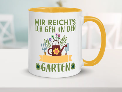Ich geh in den Garten | Gärtner Tasse Gartenarbeit Humor Arbeit Kollegen Büro