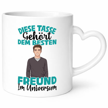 Im Universum: Freund | Beziehung Partner Liebe Geschenk Humor Geschenkidee