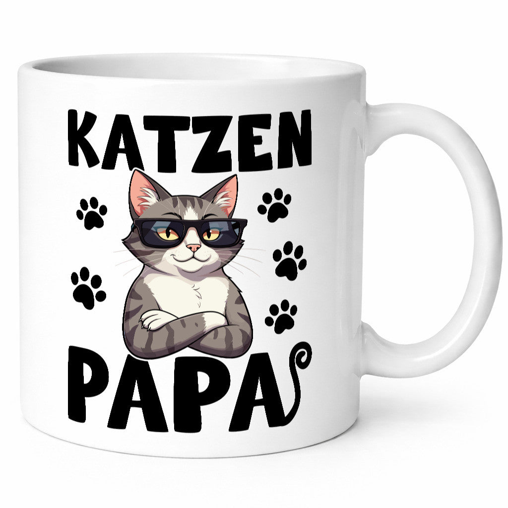 Katzen Papa | Katzenliebhaber Katze lustig Tierliebhaber Humor Geschenk Tasse