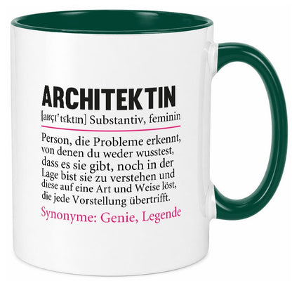 Architektin | witziger Spruch Architektur Büro Humor Arbeit Kollegen Tasse