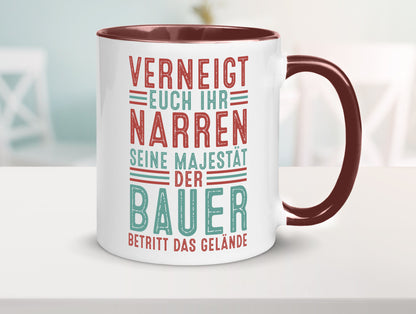 Verneigt euch: Bauer | Bauernhof Landwirtschaft v2 lustig Humor Geschenkidee
