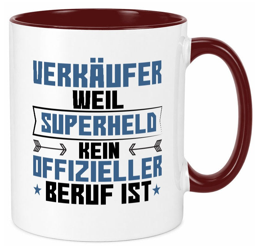 Superheld Verkäufer | Kollege Verkaufsjob Geschenkidee Arbeit Kollegen Büro Tasse