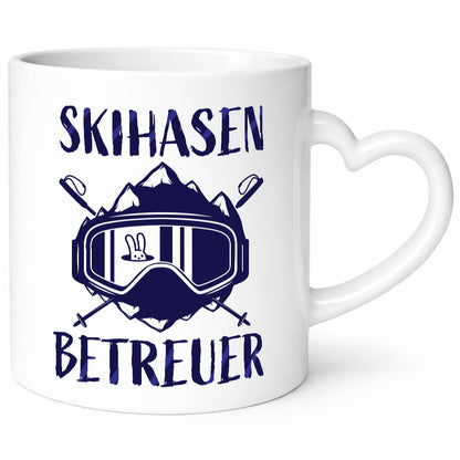 Skihasen Betreuer | Ski-Brille Berge Ski-Stöcke Geschenkidee Humor Tasse