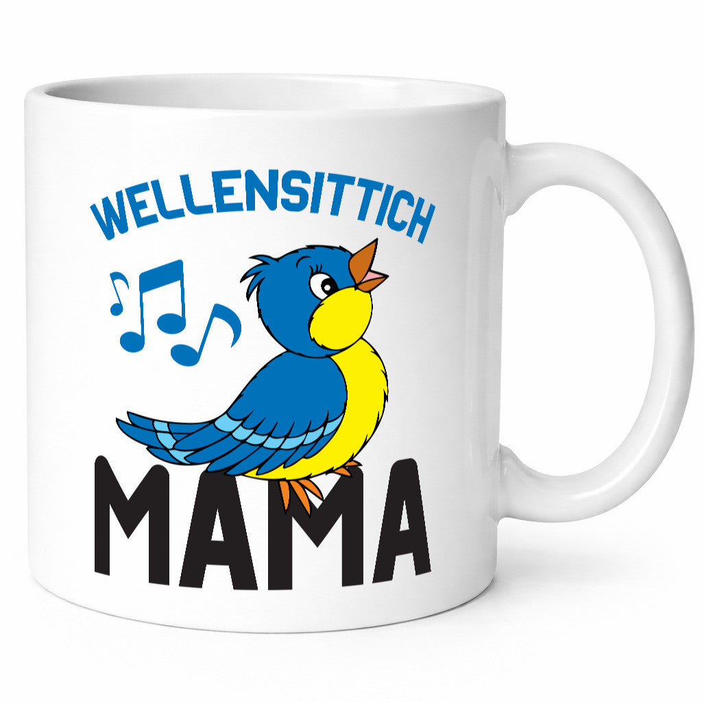 Wellensittich Mama | Vogelbesitzerin Vögel v2 lustig Familie Geschenkidee