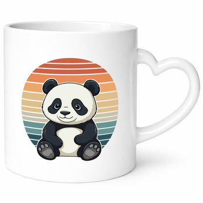 Panda Bär | Retro Vintage sunset v2 lustiger Spruch Geschenk Humor Geschenkidee