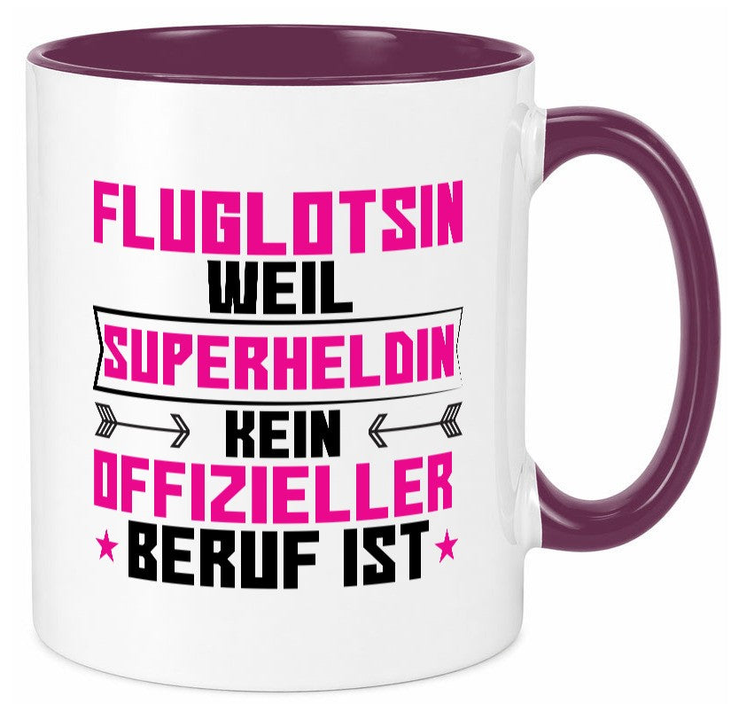 Superheldin Fluglotsin | Flughafen Flugverkehr Geschenkidee Humor Tasse