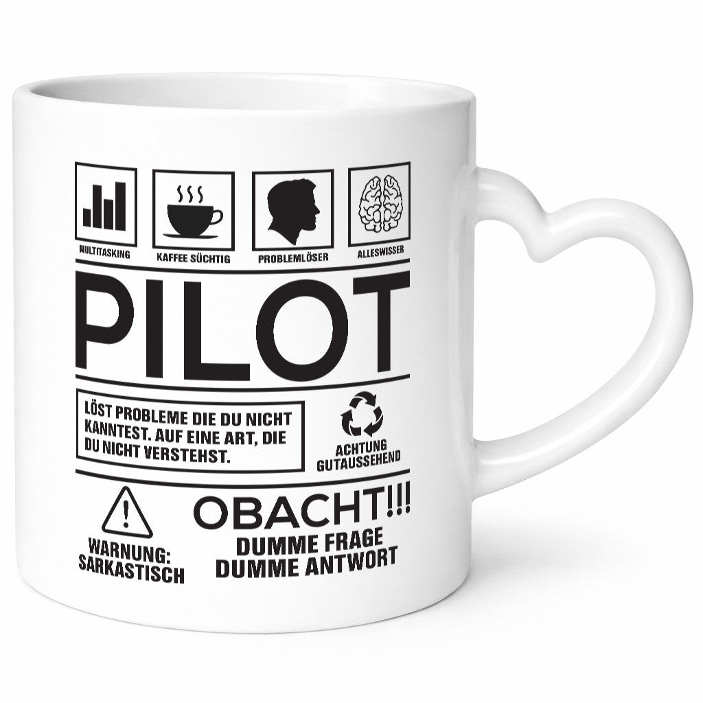 Achtung Probleme Pilot | Flugzeug Piloten lustig Humor Geschenkidee Geschenk